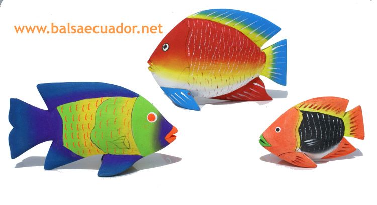 peces en balsa